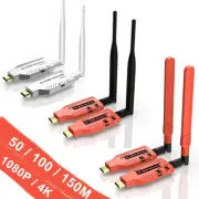 4K Wireless Transmitter & Receiver HDMI Extender Video Display Adapter 150m 100m