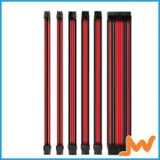 Antec Sleeved Extension PSU Cable Kit V2 - Red/Black