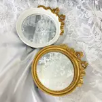 歐式復古小圓鏡 立鏡