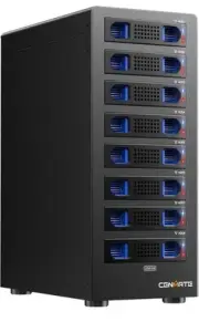 8 Bay Hard Drive Enclosure with Cooling Fan for 2.5/3.5" SATA HDD/SSD with US...