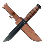 M-Tech USA Leather Handle Fixed Knife