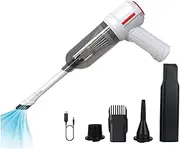 HaynaH Handheld Vacuum Cordless, Upgraded 9000PA Super Suction Power Car Vacuum for Cleaning, Portable Vacuum Cleaner 4000mAh Lithium Battery for Car/Office/Home. (White)