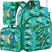 [WZLVO] Kids Backpack for Girls,Unicorn Mermaid Prechool Elementary Kindergarten School Bookbag and Lunch Box