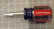 NOS Craftsman ¼'' Stubby Flat Head Screwdriver 4151 W PR Series - gwU