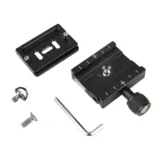 60mm Tripod Quick Release Plate Clamp Kit Arca-Swiss Standard with Camera Base