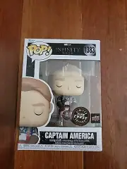 Funko Pop Captain America Upper Deck Exclusive Infinity 1383 Limited Glow Chase