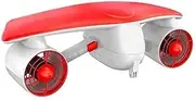 Underwater Sea Scooter Dual Motor Sports Diving Equipment Swimming Pool Underwater Water Sea Scooter Diving Swimming Boosters Underwater Booster(Red)