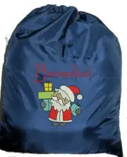 Christmas Shopping / Book Bag | Tote | Swim Bag | Santa Presents 1st Name FREE