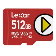 Micro SD Card Nintendo Lexar PLAY microSDXC UHS-I Class 10 U3 V30 A2 512GB 150MB/s