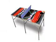 Red Corvette Portable Tennis Ping Pong Folding Table w/Accessories