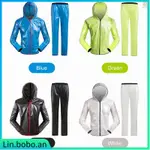 CYCLING RAINCOAT WITH HOOD FOR MEN WOMEN WATERPROOF WINDPROO