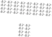 DOITOOL 5sets Gas Spring Mounting Iron Bracket Coating Circular Base Suitable for Trucks Trailers 20pcs*5