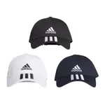 ADIDAS 帽子 BBALL 3S CAP COT 愛迪達 棒球帽 運動帽 休閒帽 老帽 刺繡 LOGO 黑 白 深藍