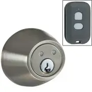 Remote Controlled Wireless Door Lock DEADBOLT-RF-Nickel