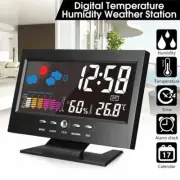 Outdoor Digital Alarm Clock Time Weather Station Thermometer Snooze Table Clock