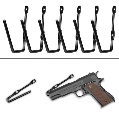 Pistol Wall Mount, Handgun Rack Hooks for Wall, Anti-Scratch Coating Handgun ...