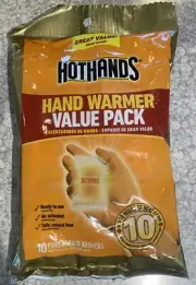 Hothands Hand Warmers Value Pack 10 Pairs 20 Pieces