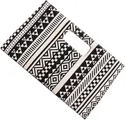 [Healeved] Canvas Handbag Geometric Design Evening Bag Lady Phone Bag Versatile Outdoor Briefcase Decorative Handbag