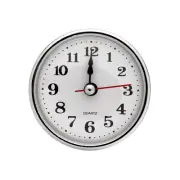 2-1/2" 65mm Quartz Arabic Clock Insert Fit 55mm/2.17 Inch Silver Tone
