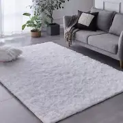 Indoor Modern Soft 7x10 Shag Area Rugs, Non-Slip Plush Nursery Accent Area Ru...