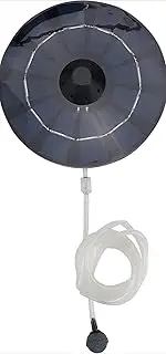 NMJHEVX Solar Powered Pond Aerator Oxygen Pump with Air Hose and Bubble Stone for Fountains, Ponds, and Aquariums in Blue