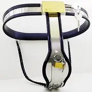 SM Chastity Belt Woman Chastity Belt For Women Chastity Cage Stainless Steel Chastity Cage Adjustable SM Bondage Set Sex Toys For Women(Schwarz,110-120cm)