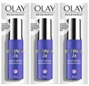 3X Olay REGENERIST Retinol 24 Night Serum 30ml RRP $177