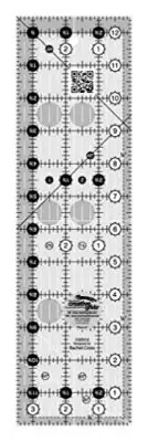 Creative Grids Quilt Ruler 3-1/2in x 12-1/2in -