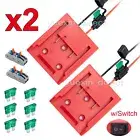 2 PCS For Ozito 18V Battery Power Wheels Adapter w/Switch & Fuse DIY Truck Toy