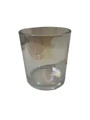 Rainbow/ Holographic Candle Jar , 8 oz, clean and empty