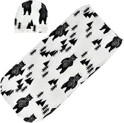 ERINGOGO 1 Set Newborn Swaddle Sack and Hat Cozy Sleep for Boys and Adorable Photo Props for Showers and Parents Soft and Comfortable Design