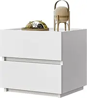 furtble Stackable 2 Drawer Dresser, Small Dresser for Closet, Modern Nightstand for Bedroom, End Table with Storage Drawer for Entryway, Beside Furniture Drawer Chest, 15.8 in, White