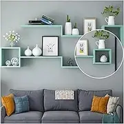 Wall Shelf 2 Tier Floating Shelves, Wall Mounted Wooden Shelves for Wall Decor Storage, Floating Book Shelf, Modern Wall Shelves for Bathroom, Living Room, Bedroom Shelves Floating
