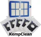 Wertheim 5030, 5035, 6030, 6035 and 7000 Vacuum 5 x Cleaner Bags and Hepa Filter
