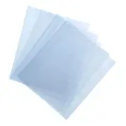 100Pcs 14x10 Inch Shrink Wrap Bags, Blue Clear PVC Heat Shrink Wrap