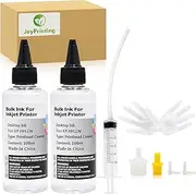 JoyPrinting 2X Printhead Cleaner Kit for Inkjet Printers, Printer Nozzle Cleaning Kit Compatible for Print Heads of Printers Epson/HP/Canon 100ml 5ml Premium Syringe