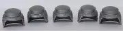 Playmobil 5 x Silver Chainmail Hoods Knights/Romans Mint condition