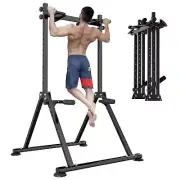 Foldable Power Tower Dip Station Pull Up Bar, Multifunction Triangular Struct...