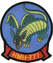 Officially Licensed USMC HMH-777 Flying Armadillos Patch