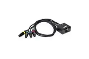 BravoPro SSDMX3-MF4 Cat 5/5e/6 RJ45 Breakout to 4 x XLR3 Female 1M Fly Ends