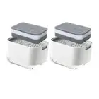 2PCS Dish Soap Dispensers with Sponge Holder Dish Soap Dispenser Push Soap2168