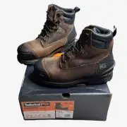 Timberland Pro Mens BOONDOCK 6" Waterproof Comp Toe Work Boots 10.5 Brown 0A29RK
