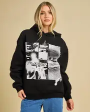 [Rusty] Rusty Women's Greetings 2.0 Hoodie in Black 2 Black
