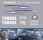 YAMAHA 75hp 2 stroke and 4 stroke outboard decals