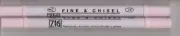Zig Fine & Chisel Pen - Baby Pink. FREE POST