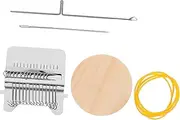 UTHCLO 1Set Mini Weaving Machine for Educational Wooden Loom Craft Tool Hook Hand Knitting for Creative Play and Intellectual Development