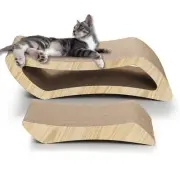 Extra Large Cat Scratcher Lounge Board, Sturdy Corrugated Cardboard, Scratchi...