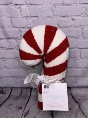 Candy Cane Red White Christmas Pillows by Cynthia Rowley Set Of 2 NWT