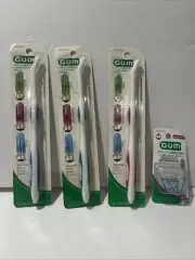 Gum Proxabrush Handle (3 Pack) + Go-between Refill Moderate Dental