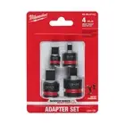 Milwaukee 49-66-6742, 4 Pc. Shockwave Impact Socket Adapter Set - New
